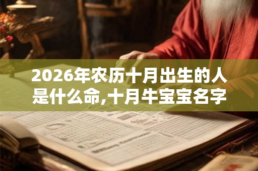 2026年农历十月出生的人是什么命,十月牛宝宝名字库