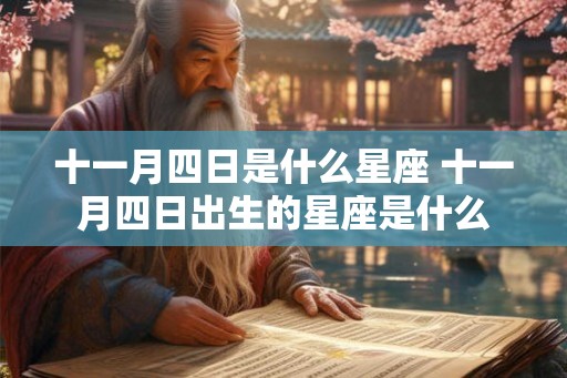 十一月四日是什么星座 十一月四日出生的星座是什么