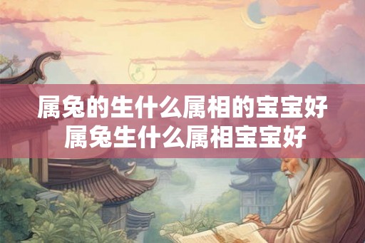 属兔的生什么属相的宝宝好 属兔生什么属相宝宝好