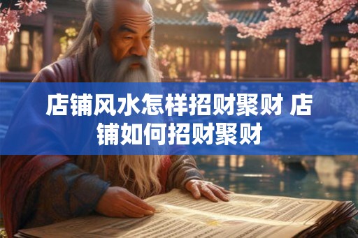 店铺风水怎样招财聚财 店铺如何招财聚财