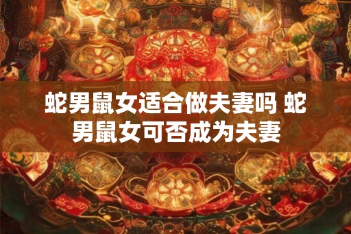 蛇男鼠女适合做夫妻吗 蛇男鼠女可否成为夫妻 蛇男鼠女适合做夫妻吗 蛇男鼠女可否成为夫妻