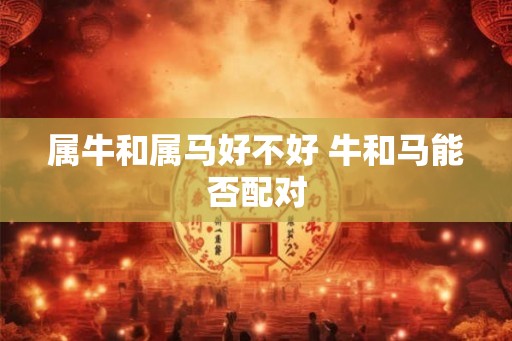 属牛和属马好不好 牛和马能否配对 属牛和属马好不好 牛和马能否配对
