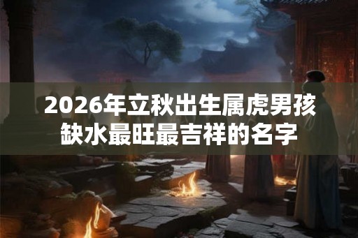 2026年立秋出生属虎男孩缺水最旺最吉祥的名字