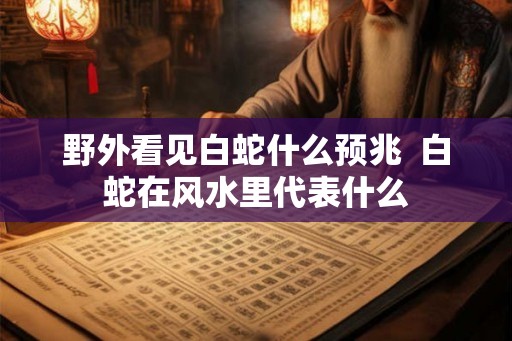 野外看见白蛇什么预兆 白蛇在风水里代表什么 野外看见白蛇什么预兆 白蛇在风水里代表什么