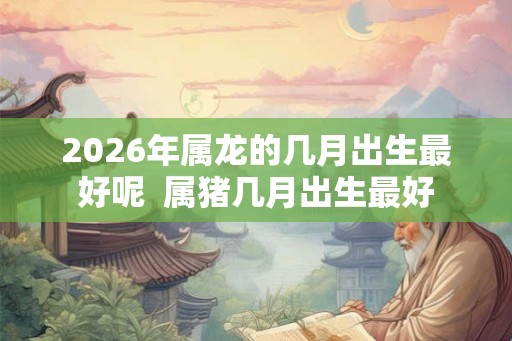 2026年属龙的几月出生最好呢 属猪几月出生最好 2026年属龙的几月出生最好呢 属猪几月出生最好