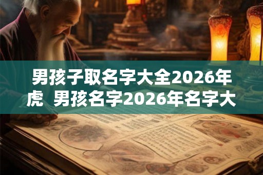 男孩子取名字大全2026年虎  男孩名字2026年名字大全虎年