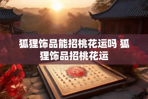 狐狸饰品能招桃花运吗 狐狸饰品招桃花运