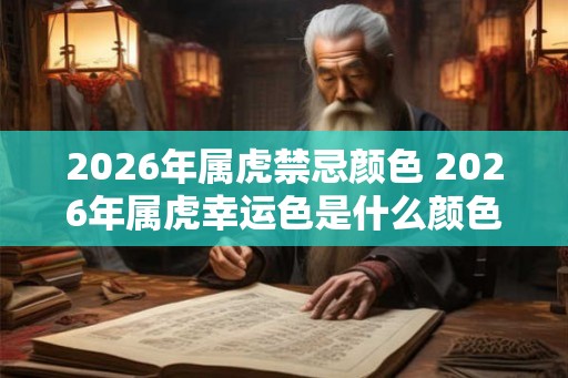 2026年属虎禁忌颜色 2026年属虎幸运色是什么颜色