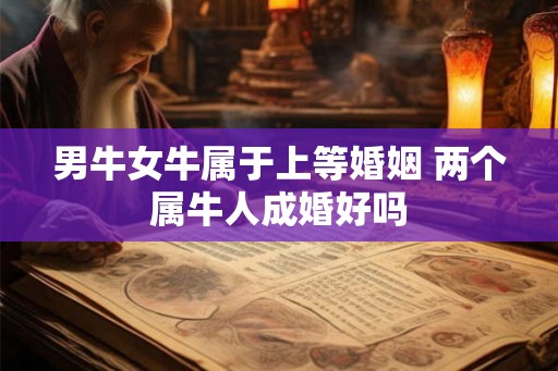 男牛女牛属于上等婚姻 两个属牛人成婚好吗 男牛女牛属于上等婚姻 两个属牛人成婚好吗