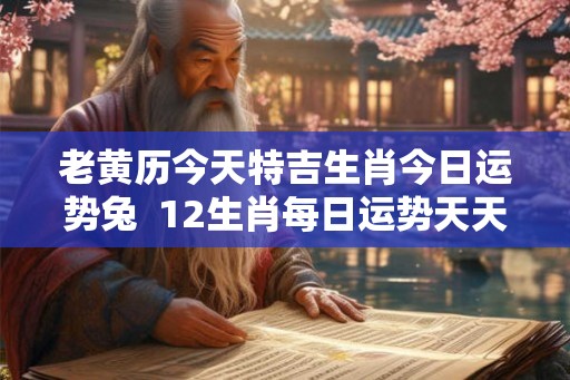老黄历今天特吉生肖今日运势兔  12生肖每日运势天天看兔今日运势