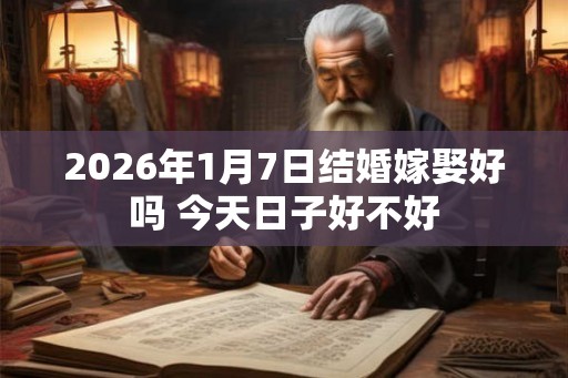 2026年1月7日结婚嫁娶好吗 今天日子好不好