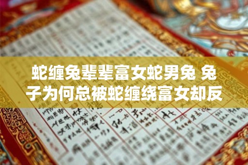 蛇缠兔辈辈富女蛇男兔 兔子为何总被蛇缠绕富女却反之 蛇缠兔辈辈富女蛇男兔 兔子为何总被蛇缠绕富女却反之