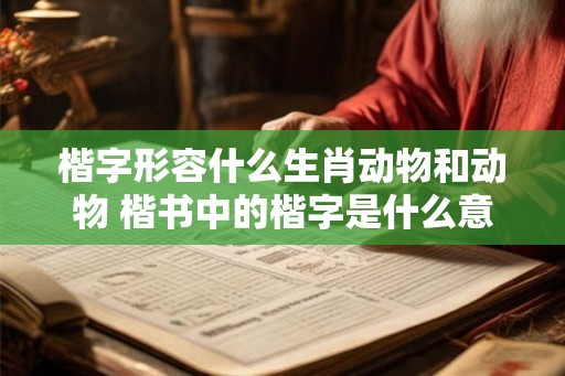楷字形容什么生肖动物和动物 楷书中的楷字是什么意思？