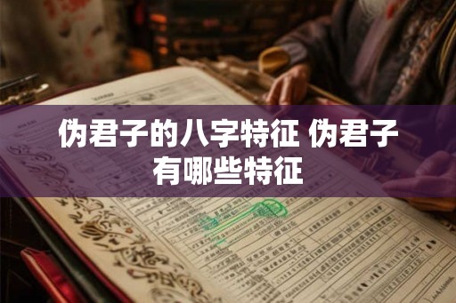 伪君子的八字特征 伪君子有哪些特征