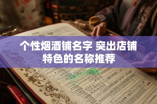个性烟酒铺名字 突出店铺特色的名称推荐