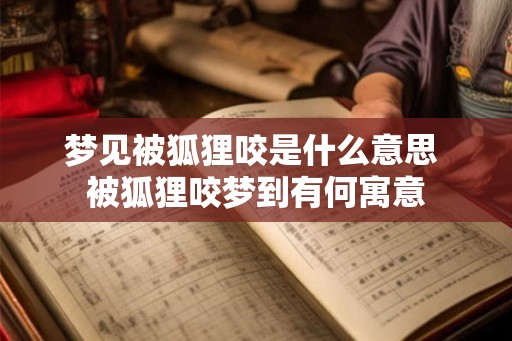 梦见被狐狸咬是什么意思 被狐狸咬梦到有何寓意