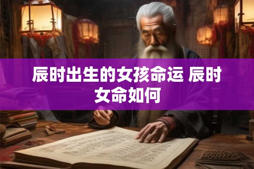 辰时出生的女孩命运 辰时女命如何 辰时出生的女孩命运 辰时女命如何