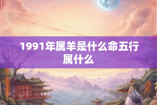 1991年属羊是什么命五行属什么