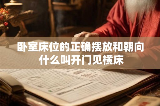 卧室床位的正确摆放和朝向 什么叫开门见横床