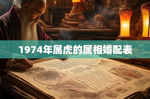 1974年属虎的属相婚配表