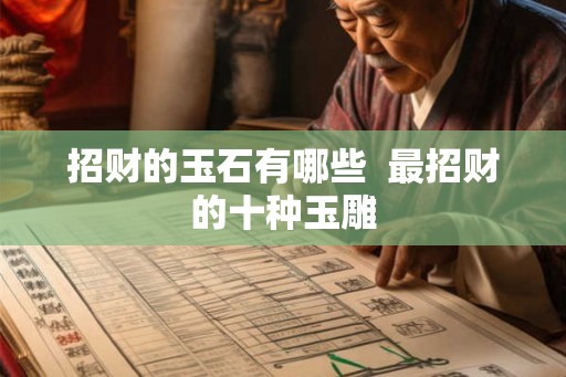 招财的玉石有哪些  最招财的十种玉雕