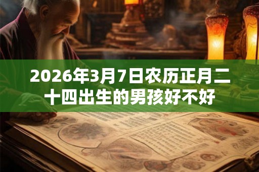 2026年3月7日农历正月二十四出生的男孩好不好 2026年3月7日农历正月二十四出生的男孩好不好