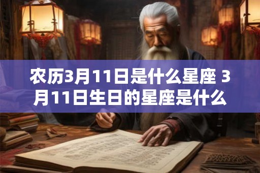 农历3月11日是什么星座 3月11日生日的星座是什么