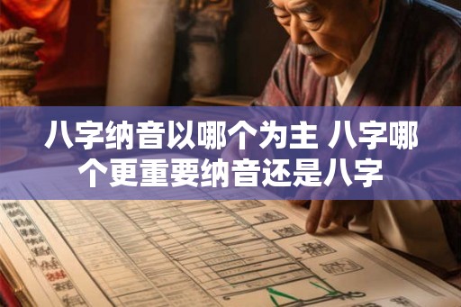 八字纳音以哪个为主 八字哪个更重要纳音还是八字 八字纳音以哪个为主 八字哪个更重要纳音还是八字