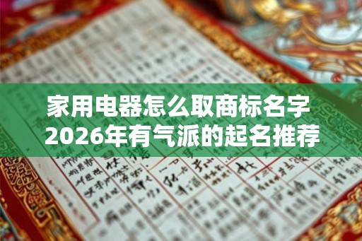 家用电器怎么取商标名字 2026年有气派的起名推荐