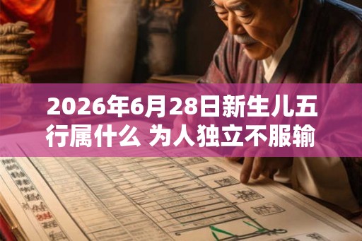 2026年6月28日新生儿五行属什么 为人独立不服输