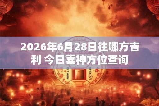 2026年6月28日往哪方吉利 今日喜神方位查询 2026年6月28日往哪方吉利 今日喜神方位查询