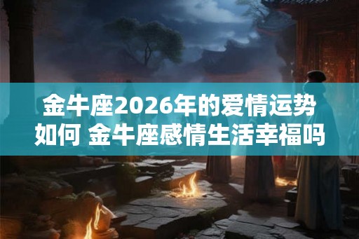 金牛座2026年的爱情运势如何 金牛座感情生活幸福吗 金牛座2026年的爱情运势如何 金牛座感情生活幸福吗