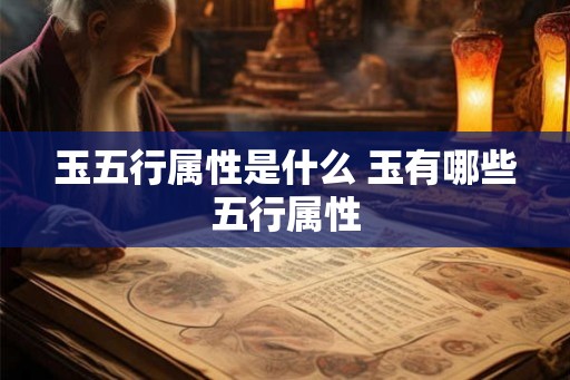玉五行属性是什么 玉有哪些五行属性