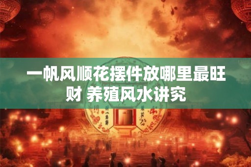 一帆风顺花摆件放哪里最旺财 养殖风水讲究