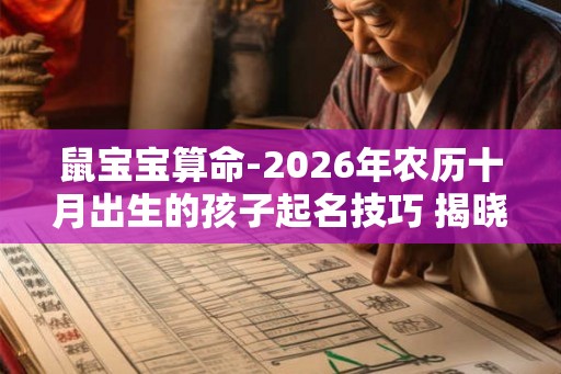 鼠宝宝算命-2026年农历十月出生的孩子起名技巧 揭晓命格玄机