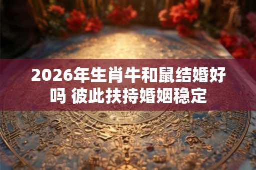 2026年生肖牛和鼠结婚好吗 彼此扶持婚姻稳定