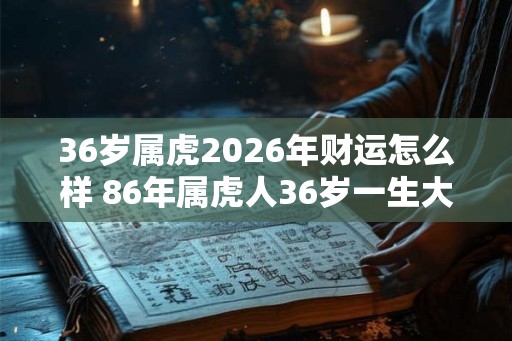 36岁属虎2026年财运怎么样 86年属虎人36岁一生大劫