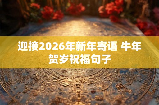 迎接2026年新年寄语 牛年贺岁祝福句子