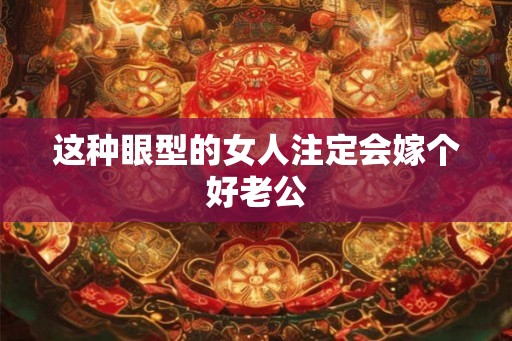 这种眼型的女人注定会嫁个好老公 这种眼型的女人注定会嫁个好老公