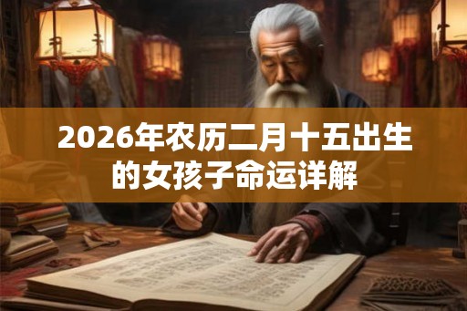 2026年农历二月十五出生的女孩子命运详解