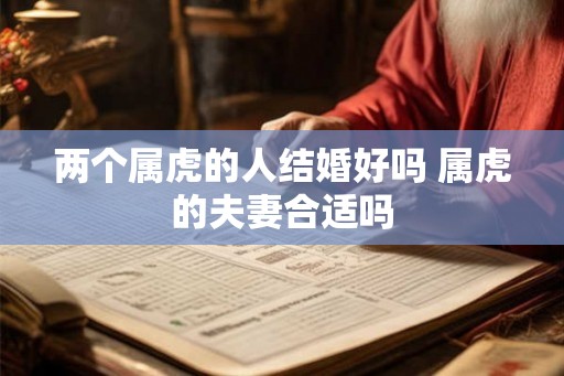 两个属虎的人结婚好吗 属虎的夫妻合适吗