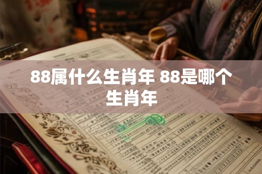 88属什么生肖年 88是哪个生肖年