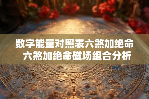 数字能量对照表六煞加绝命  六煞加绝命磁场组合分析