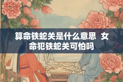 算命铁蛇关是什么意思 女命犯铁蛇关可怕吗 算命铁蛇关是什么意思 女命犯铁蛇关可怕吗