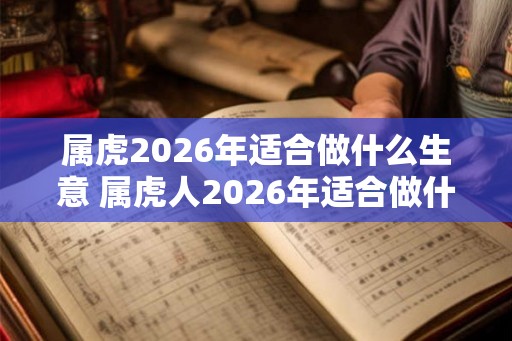 属虎2026年适合做什么生意 属虎人2026年适合做什么