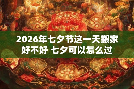 2026年七夕节这一天搬家好不好 七夕可以怎么过