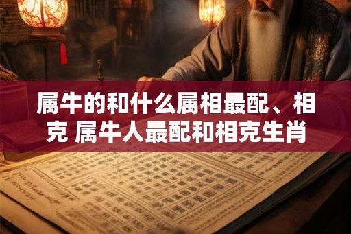 属牛的和什么属相最配、相克 属牛人最配和相克生肖