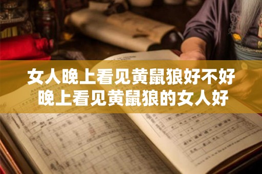 女人晚上看见黄鼠狼好不好 晚上看见黄鼠狼的女人好不好 女人晚上看见黄鼠狼好不好 晚上看见黄鼠狼的女人好不好