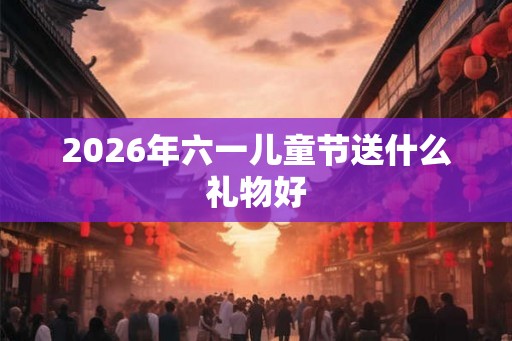 2026年六一儿童节送什么礼物好 2026年六一儿童节送什么礼物好