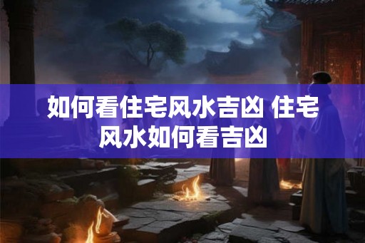 如何看住宅风水吉凶 住宅风水如何看吉凶